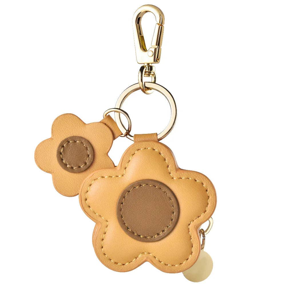 Flower Leather Bag Charm for Airtag®