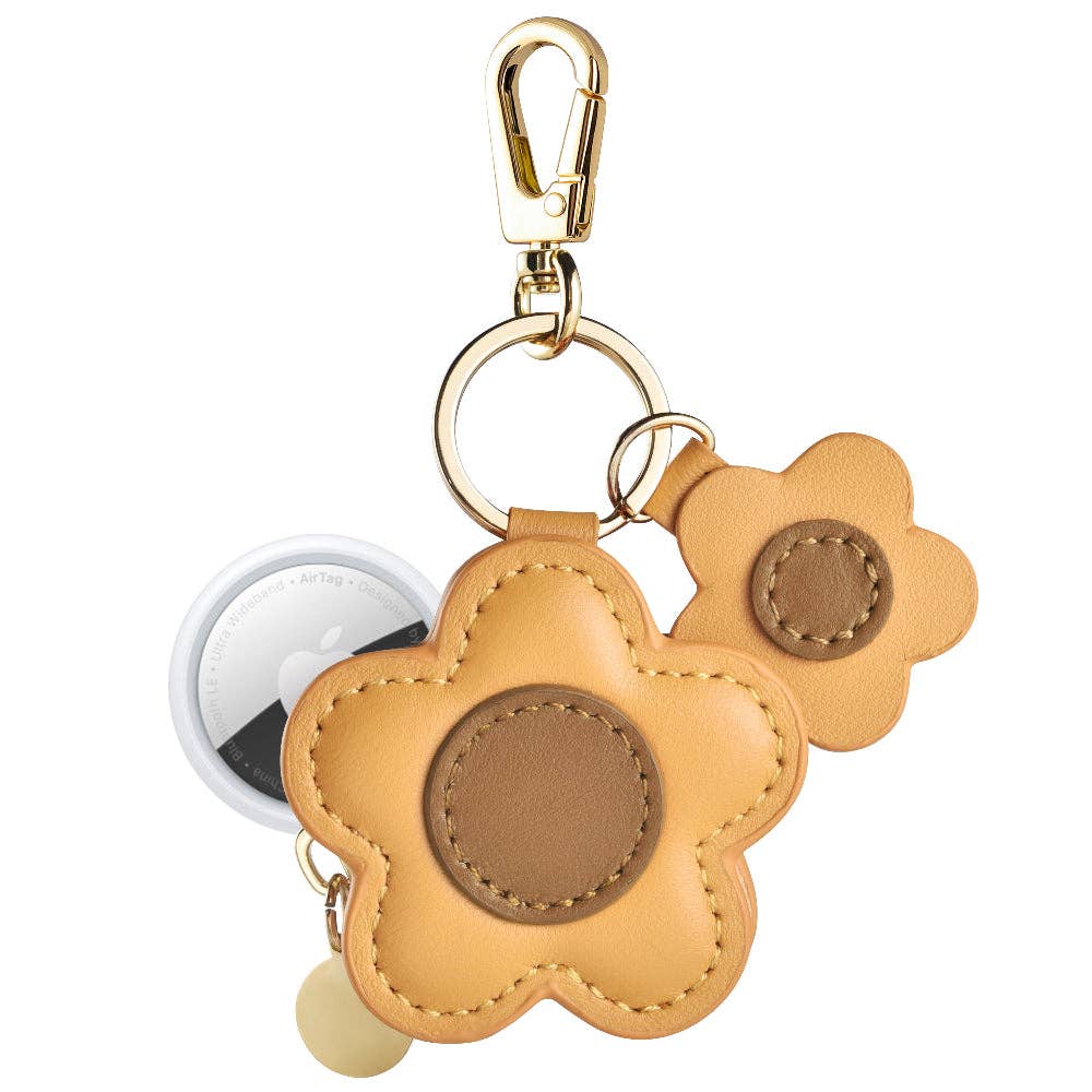 Flower Leather Bag Charm for Airtag®
