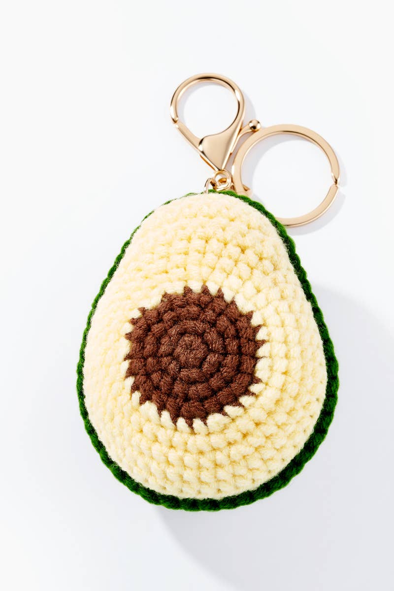 Crochet Avocado Bag Charm PC041HZ