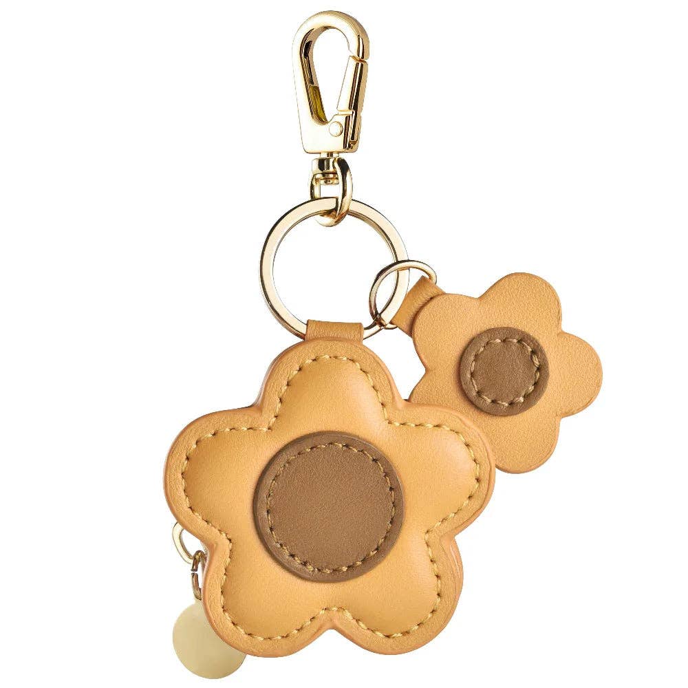 Flower Leather Bag Charm for Airtag®