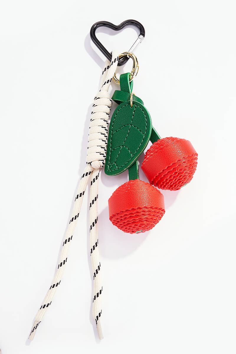 Bag charm and keychain Cerises PC22