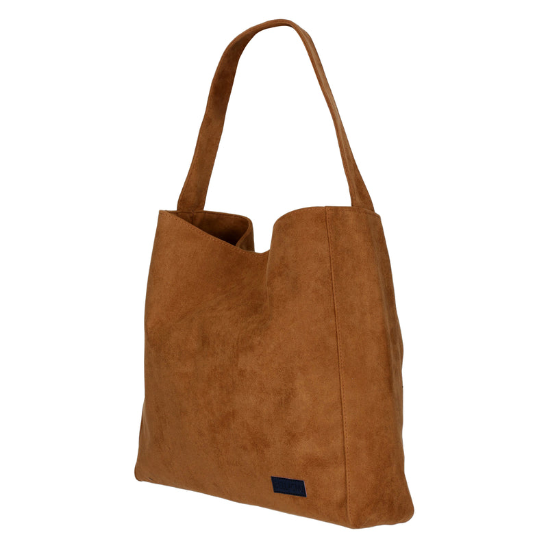 Caramel Suede Tote Purse